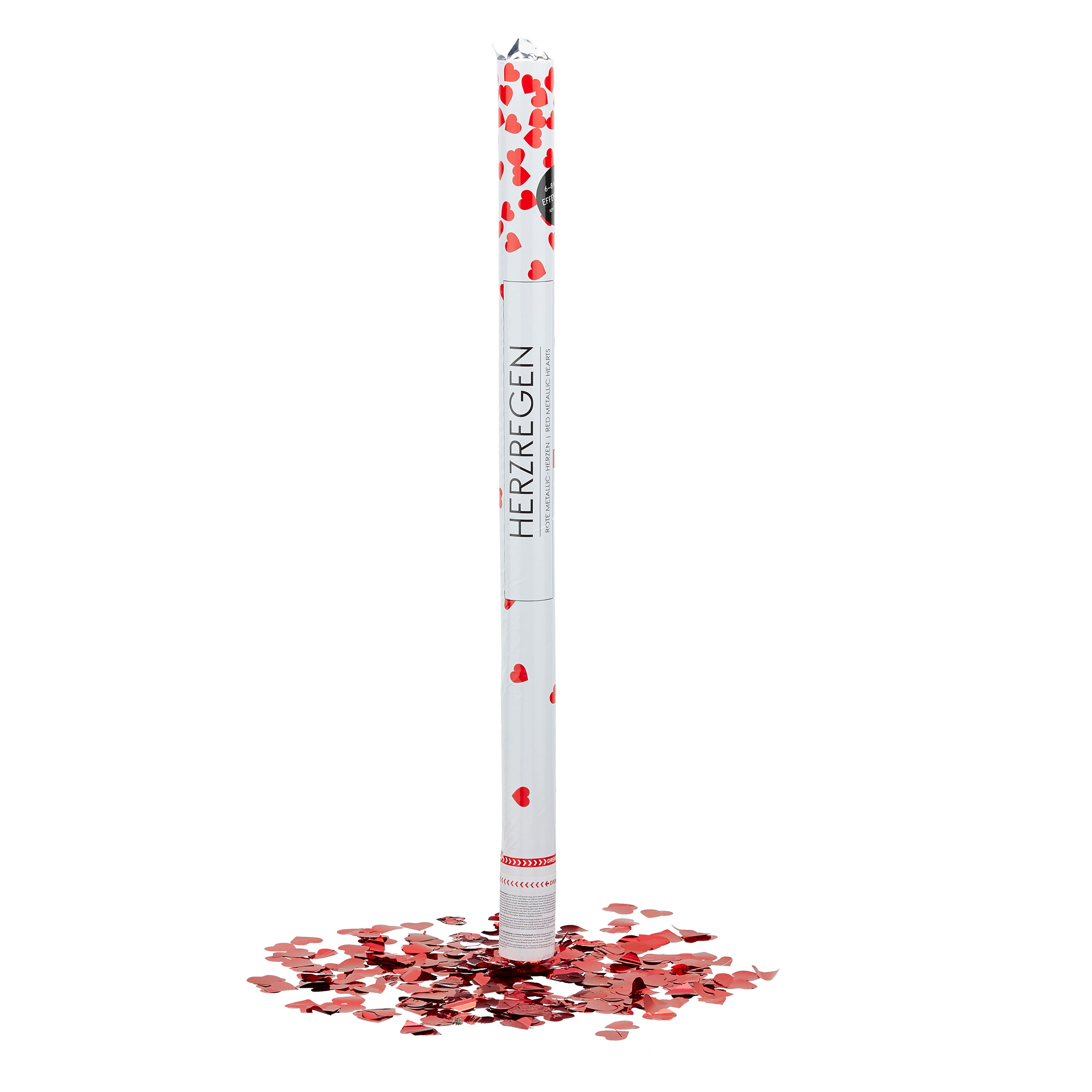 Konfettishooter 80cm Herzen