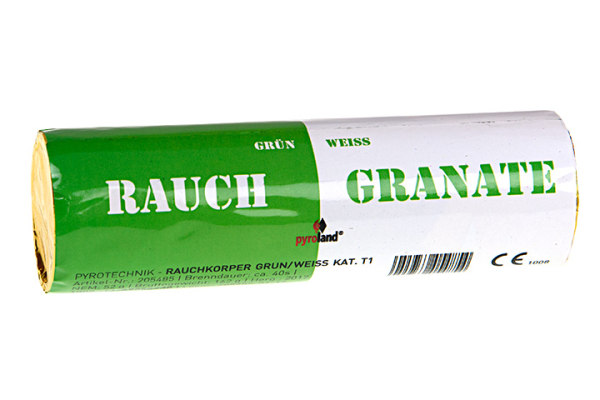 Rauchgranate grün weiß