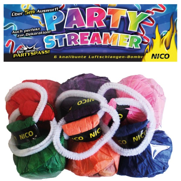 Party Streamer bunt
